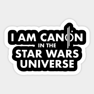 I am canon Sticker